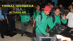 Video kepulangan skuat Timnas Indonesia ke tanah air usai berhasil melangkah ke Final Piala AFF 2016 pada Kamis (8/12/2016).