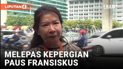 VIDEO: Sambil Menangis, Warga Lepas Kepergian Paus Fransiskus