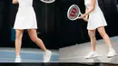 Dalam beberapa foto yang diunggah, Davina Karamoy pamer body goals dalam balutan outfit tennis [@davinaakaramoy]