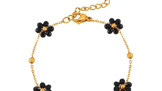 Gelang Model Bunga Hitam
