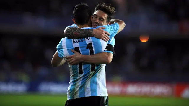 Sergio Aguero dan Lionel Messi