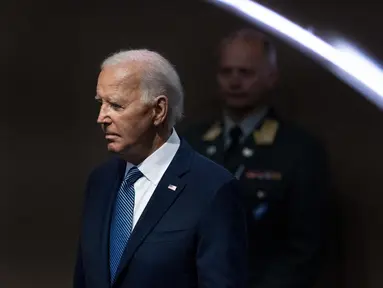 Presiden Amerika Serikat Joe Biden pada Minggu (21/7) mengumumkan bahwa ia mundur dari Pilpres AS 2024 yang akan digelar pada 5 November mendatang. (AP Photo/Jacquelyn Martin, File)