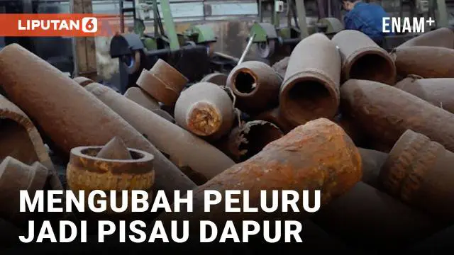 VIDEO: Perajin Taiwan Mengubah Peluru Artileri Menjadi Pisau Dapur