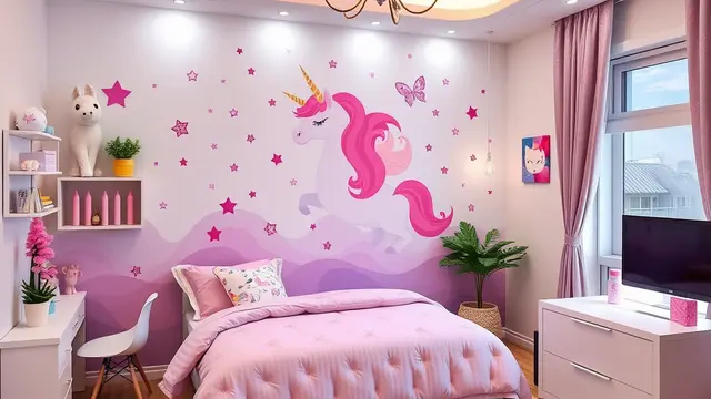 kamar tidur anak perempuan (ilustrasi by qwen.ai)