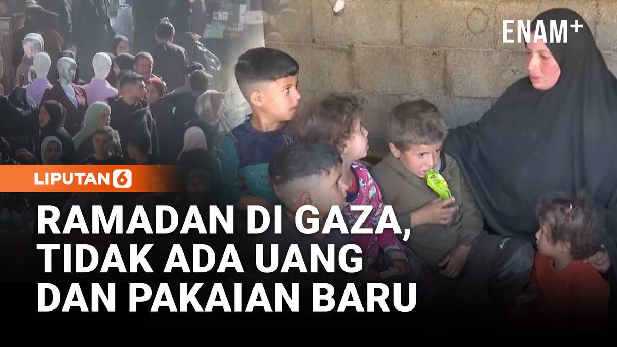 Tak Punya Uang, Warga Gaza Tetap Datang ke Pasar Demi Membahagiakan Anak
