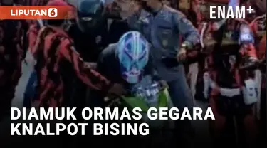 Gegara Knalpot Bising, Pemotor Dikerubungi Anggota Ormas di Bekasi