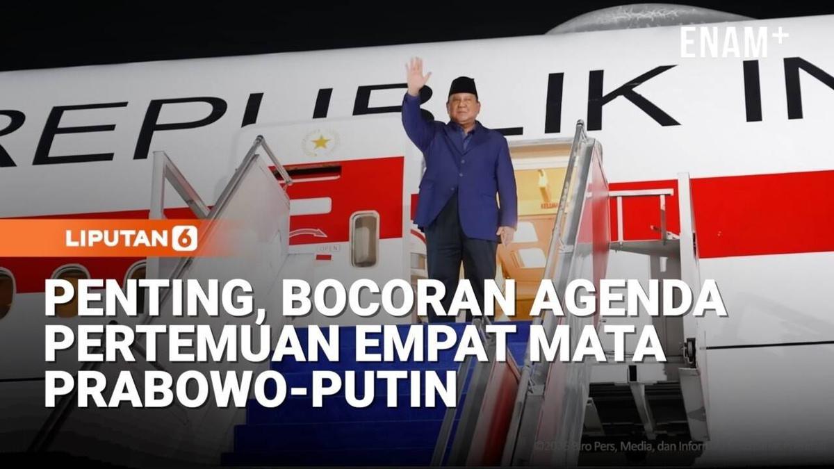 Penting, Bocoran Agenda Pertemuan Empat Mata Prabowo-Putin