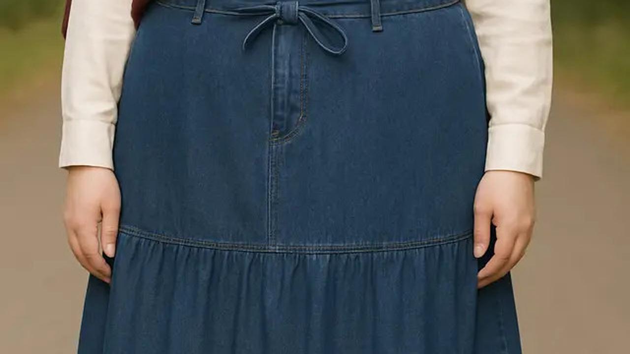 7 Pilihan Rok Jeans untuk Orang Gemuk Berhijab