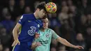Kedua tim tak mampu memanfaatkan waktu yang tersisa. Laga pun berakhir imbang 1-1. Chelsea naik satu peringkat ke posisi dua dengan raihan 42 poin, sedangkan Brighton menempati posisi ke-10. (AP/Alastair Grant)