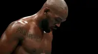 Bintang UFC, Jon Jones dalam sebuah pertarungan yang berlangsung di Texas, Houston, Februari 2018 lalu (AFP/Ronald Martinez)