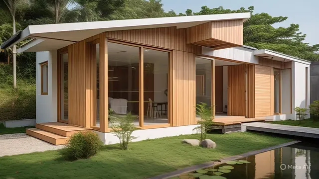 Desain Rumah Kayu Modern Bergaya Islami