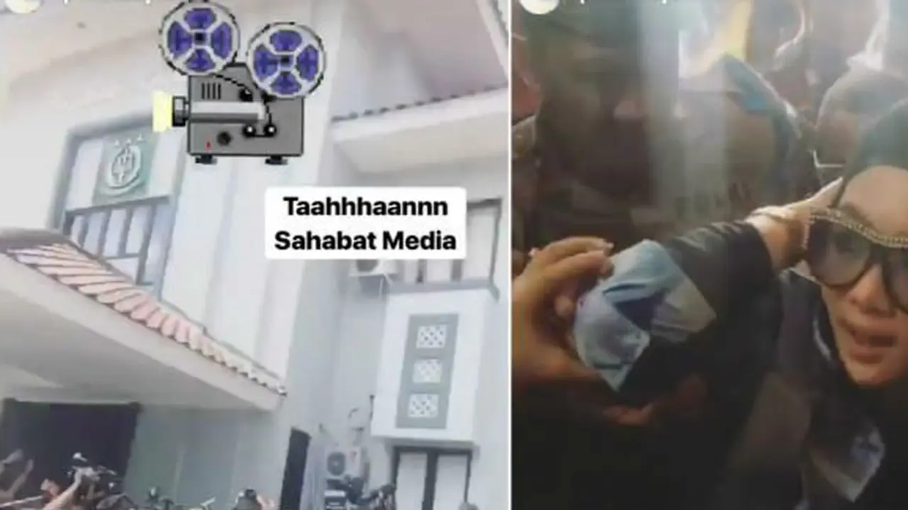 Syahrini di Pengadilan Negeri Depok/Instastory