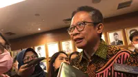 Kepala Badan Pengawas Perdagangan Berjangka Komoditi (Bappebti) Didid Noordiatmoko, di Kementerian Perdagangan, Kamis (4/5/2023). Didid memberikan update mengenai bursa berjangka CPO.