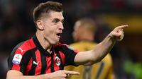 2. Krzysztof Piatek (AC Milan) - 22 Gol (2 Penalti). (AFP/Miguel Medina)