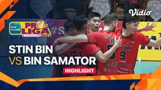 Berita video highlights PLN Mobile Proliga 2023 pertandingan antara Jakarta STIN BIN vs Surabaya BIN Samator pada pekan pertama putaran kedua, Kamis (2/2/2023) sore hari WIB.