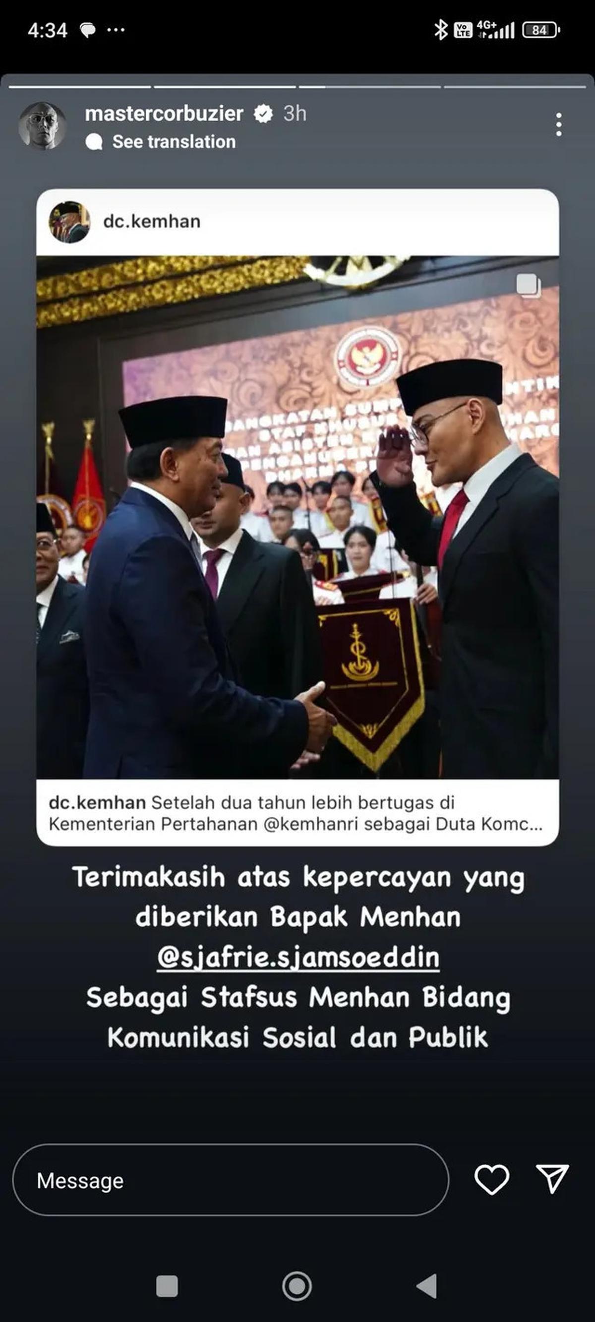 Deddy Corbuzier Diangkat Jadi Stafsus Menhan Bidang Komunikasi Sosial dan Publik