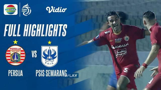 Berita Video highlights BRI Liga 1 2021/2022 pertandingan antara Persija Jakarta melawan PSIS Semarang, Minggu (12/9/2021) malam WIB.