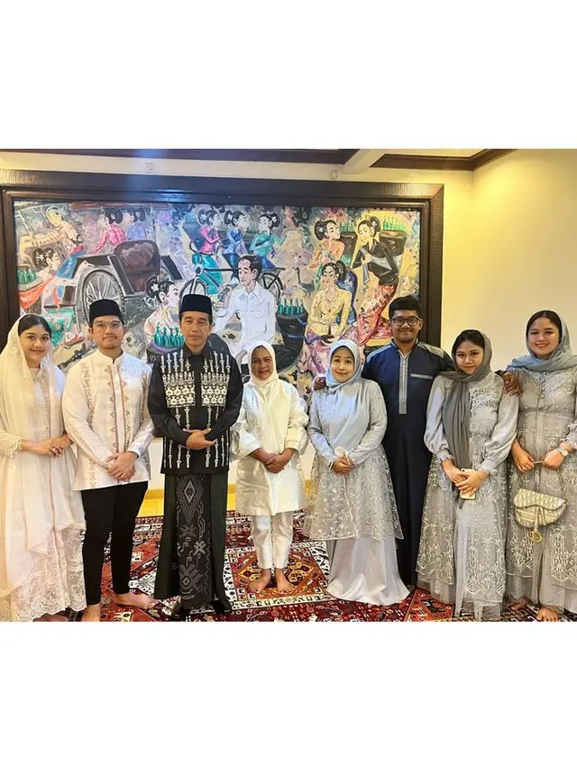 Erina Gudono lebaran dengan mertua