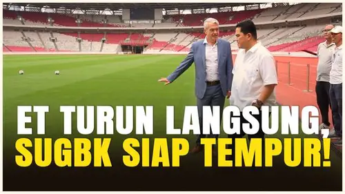 VIDEO: Erick Thohir Bersama Perwakilan FIFA Cek Rumput SUGBK, Jelang Laga Timnas Indonesia Vs China