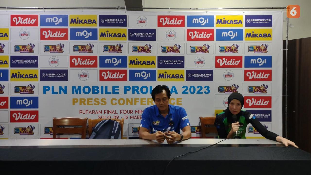 Proliga: Pelatih Pertamina Fastron, Eko Waluyo, dan Pemain Agustin Wulandhari