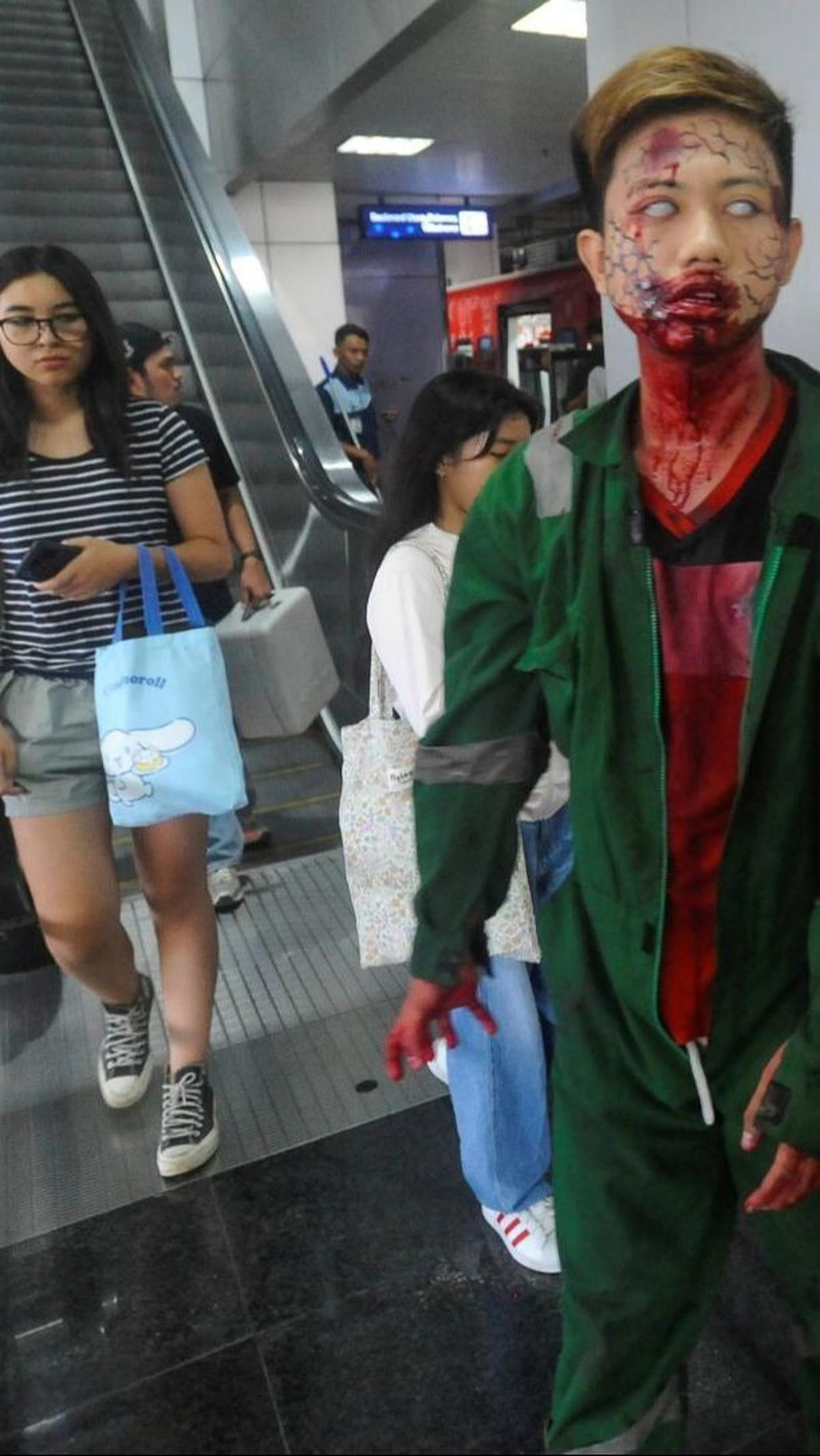 "Train to Apocalypse" merupakan bagian dari rangkaian acara yang diadakan mulai dari tanggal 5 Juli hingga 18 Agustus 2024. Foto: merdeka.com / Arie Basuki <br>