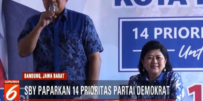 Pesan SBY saat Temui Kader Partai Demokrat di Kota Bandung