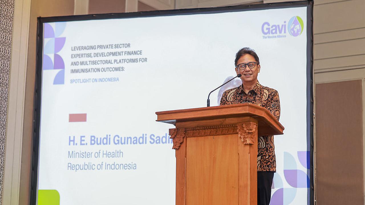 Menkes Budi bicara soal manfaat positif kemitraan dengan GAVI, salah satunya adalah menurunnya angka kematian anak berkat imunisasi.