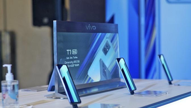 <p>Smartphone Vivo T1 5G dirilis pada Senin 25 April 2022 (Dok. Vivo)</p>