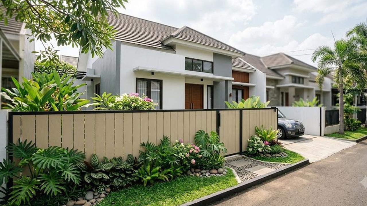 Warna Cat Pagar yang Bikin Rumah Terasa Sejuk (AI Generated)