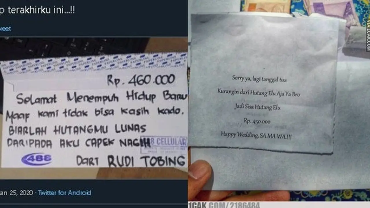 6 Pesan di Amplop Kosong Buat Sumbangan Nikah Ini Bikin Elus Dada