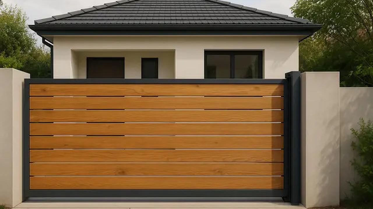 7 Model Pagar Rumah Minimalis Modern Perpaduan Kayu dan Besi, Bikin Fasad Makin Berkelas