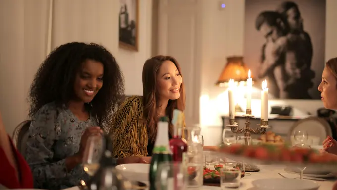 Ilustrasi makan malam