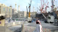 Perluasan Masjidil Haram, Mekah, Arab Saudi. (Liputan6.com/Wawan Isab R.)