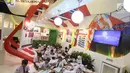 Sejumlah murid SD saat mengunjungi acara Indonesia Science Expo 2017 di Gedung Balai Kartini, Jakarta, Senin (23/10). Pameran ini berlangsung sampai tanggal 26 Okteber 2017. (Liputan6.com/Immanuel Antonius)