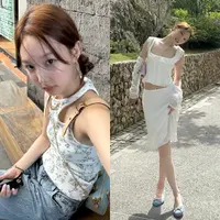 Nayeon Twice tengah menikmati momen liburan di salah satu resort mewah di Bali. [@nayeonyny]