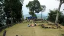 Teras keempat yang ada di areal situs Gunung Padang di Kampung Cimanggu, Cianjur, Jawa Barat, (19/9/2014). (Liputan6.com/Helmi Fithriansyah)