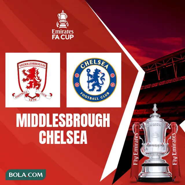 Piala FA - Middlesbrough Vs Chelsea