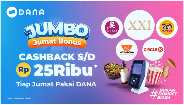 Promo JUMBO alias Jumat Bonus dari DANA