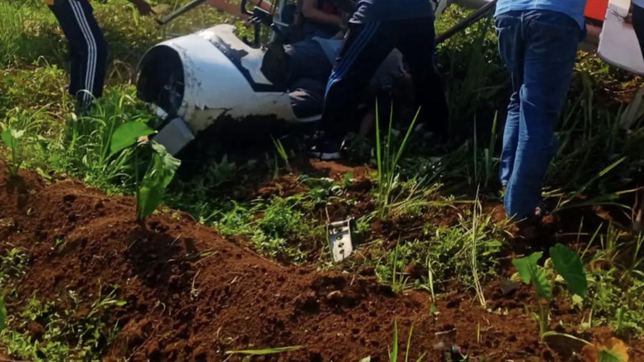 Pesawat Latih Jatuh di Ciampea Bogor