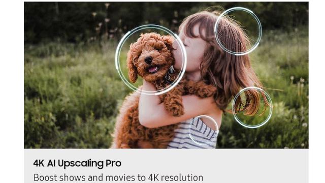 Fitur AI Upscaling di smart TV Samsung