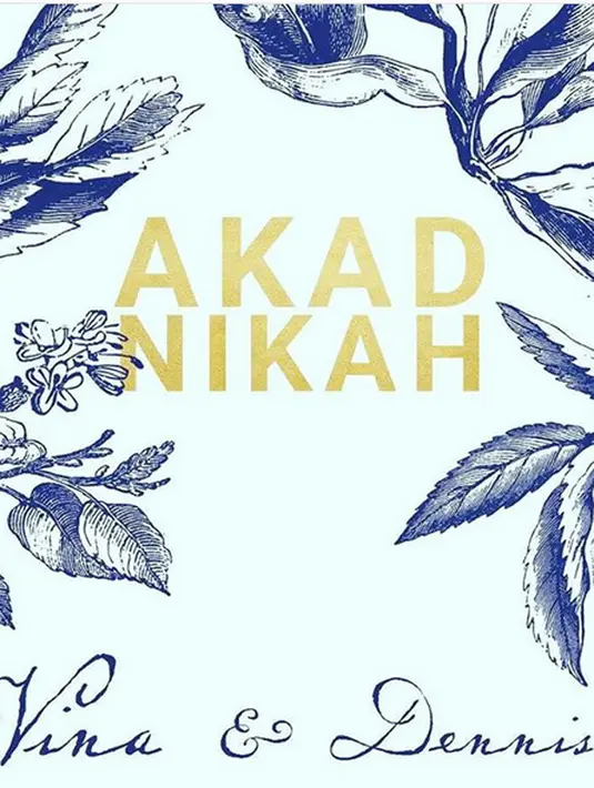 "Halo teman-teman dan saudaraku yang tercinta.💮💮 Dengan ini kami memohon doa restunya, bahwa siang ini kami telah melangsungkan akad pernikahan." Tulis Dennis dalam akun Instagram Sabtu (18/2). (Instagram/dennisadishwara)