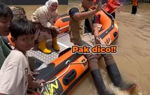 Potret Serunya Chacha Frederica Ikut Beri Bantuan Korban Banjir Bareng Suaminya yang Seorang Bupati