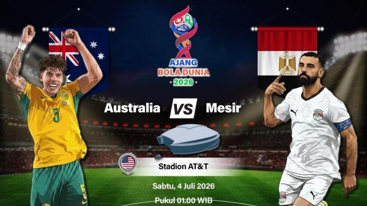 Susunan Pemain Australia vs Mesir di Piala Dunia 2026: Adu Strategi Lolos 16 Besar
