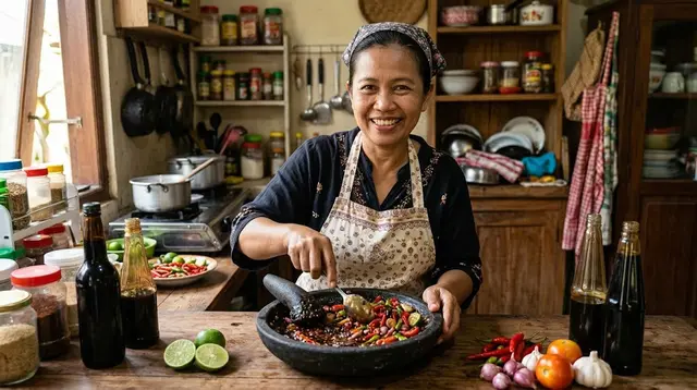 Cara Membuat Sambal Kecap Saus Tiram