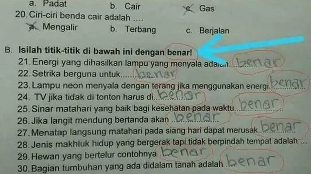7 Jawaban Siswa Kerjakan Soal Ini Cerdas Banget, Tak Terpikirkan