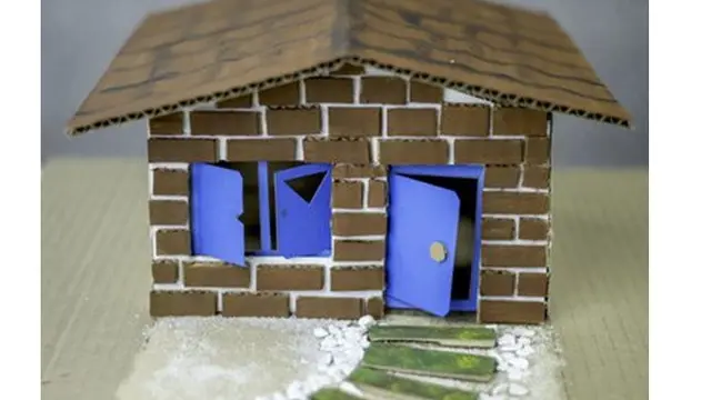 Cara Membuat Miniatur Rumah Dari Kardus