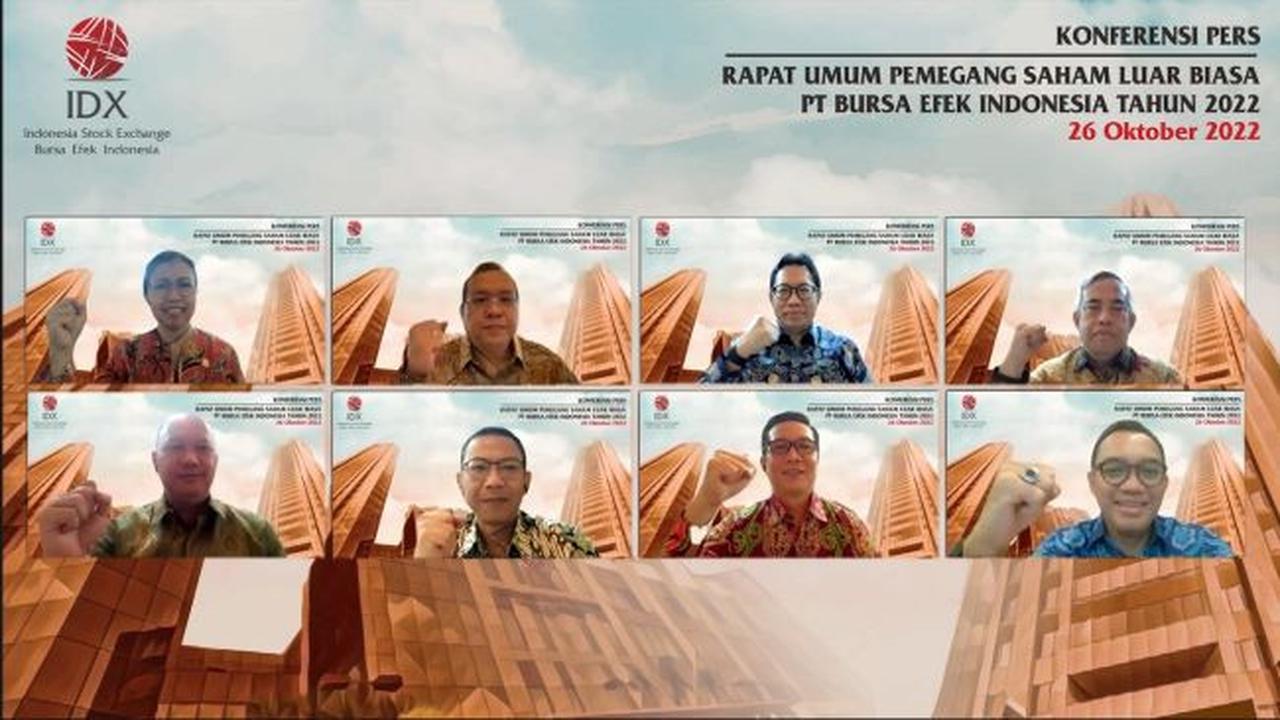 Konferensi pers RUPSLB BEI, Rabu (26/10/2022) (Foto: BEI)