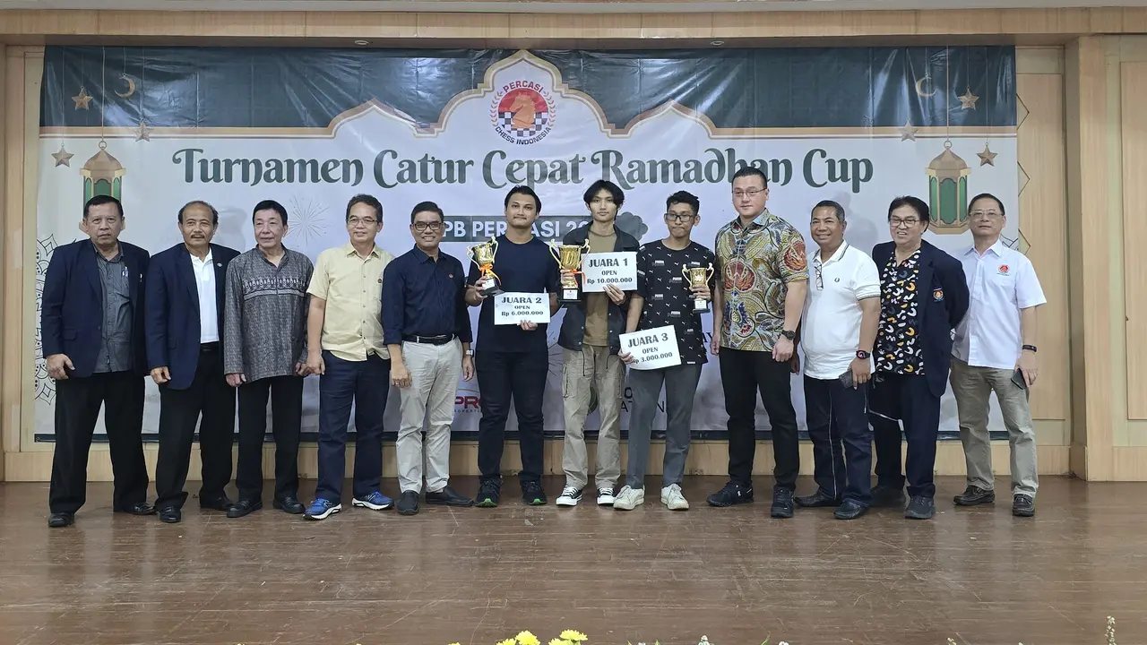 Nayaka Budhidarma Juara Turnamen Catur Ramadhan Cup 2025, Jadi Modal Bagus untuk SEA Games 2025