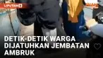 Ngeri! Jembatan Ambruk di Tolitoli Jatuhkan Warga ke Perairan