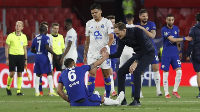 FOTO: Kalah 0-1 dari Porto, Chelsea Tetap Raih Tiket ke Semifinal Liga Champions - Thomas Tuchel; Thiago Silva